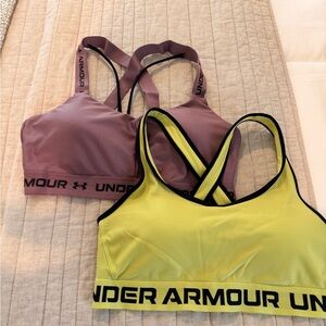 Under Armour Sports Bra Duo - Mauve and Lime
